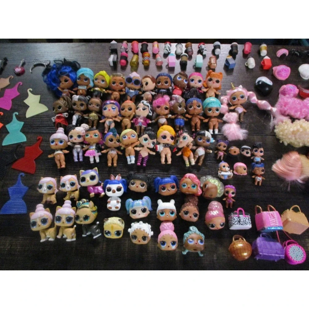 LOL Surprise Doll Lot Massive Collection Dolls Pets Accessories Bottles 175+ pcs